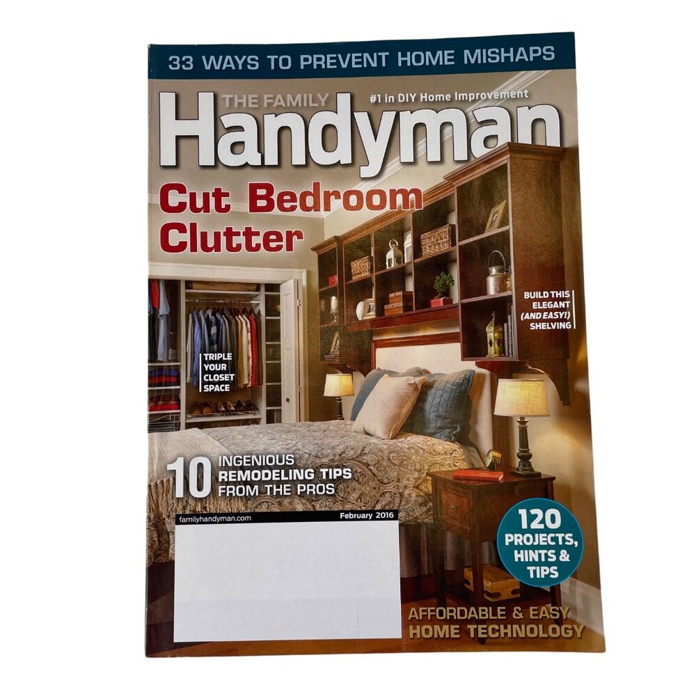 The Family Handyman Magazine February 2016 Remodeling Tips Tricks Techniques u